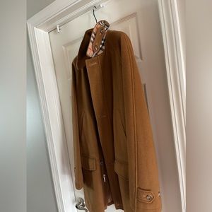 Large Men’s Cashmere Burberry Peacoat